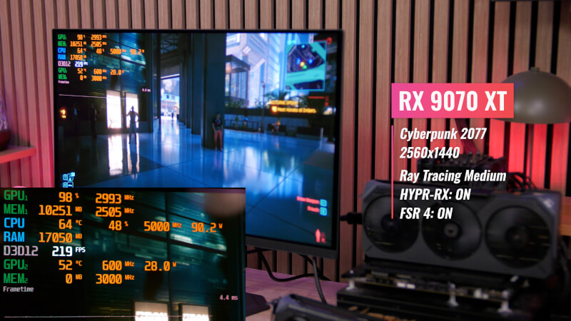 Gigabyte RX 9070 XT Gaming OC Cyberpunk BOOST Ray Tracing.jpg